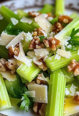 Celery Salad with Walnuts and Parmesan
