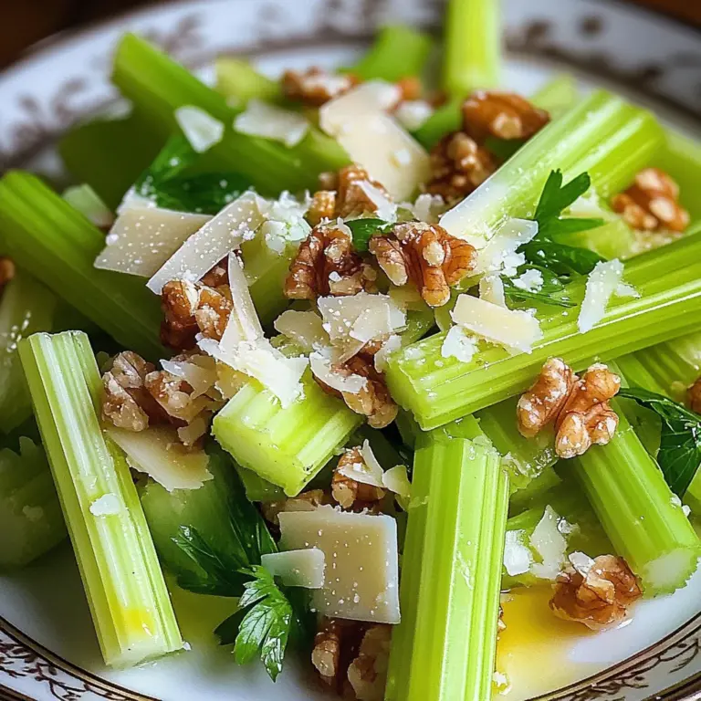 Celery Salad with Walnuts and Parmesan