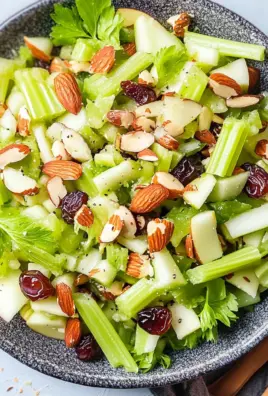 Celery and Apple Salad with Almonds and Dates