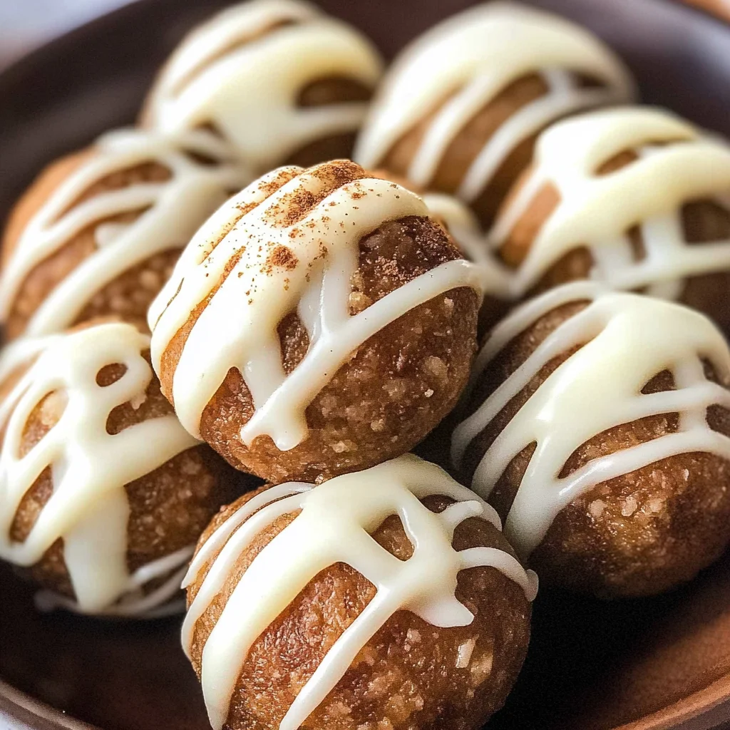 Cinnamon Roll Energy Bites