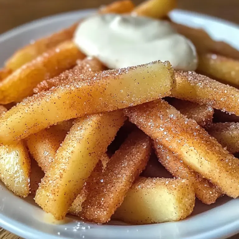 Cinnamon Sugar Apple Fries