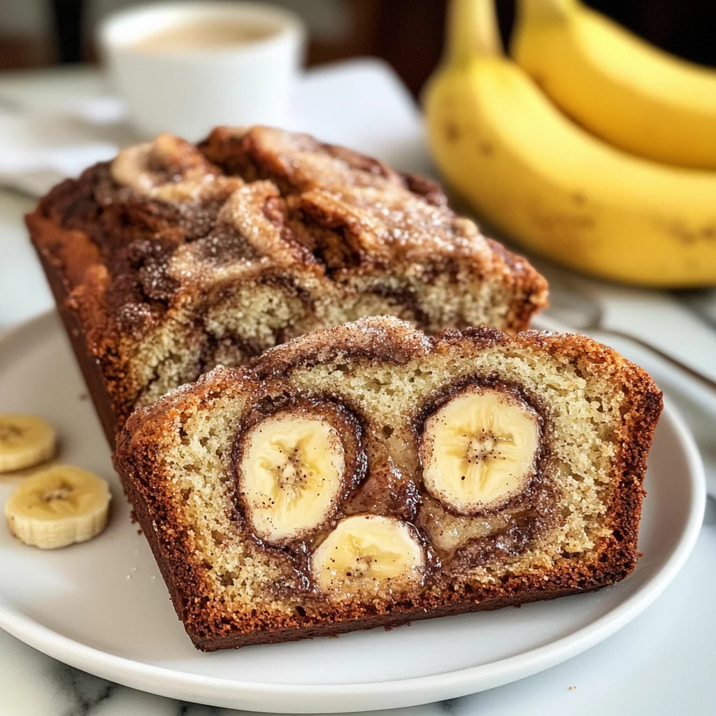 Cinnamon Swirled Banana Bread