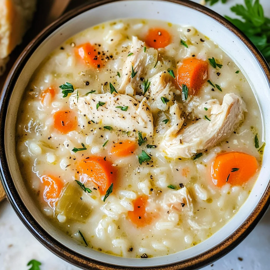 Creamy Chicken and Rice Soup