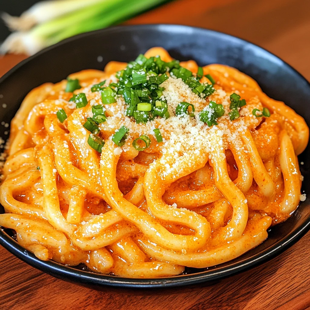 Creamy Gochujang Udon Noodles