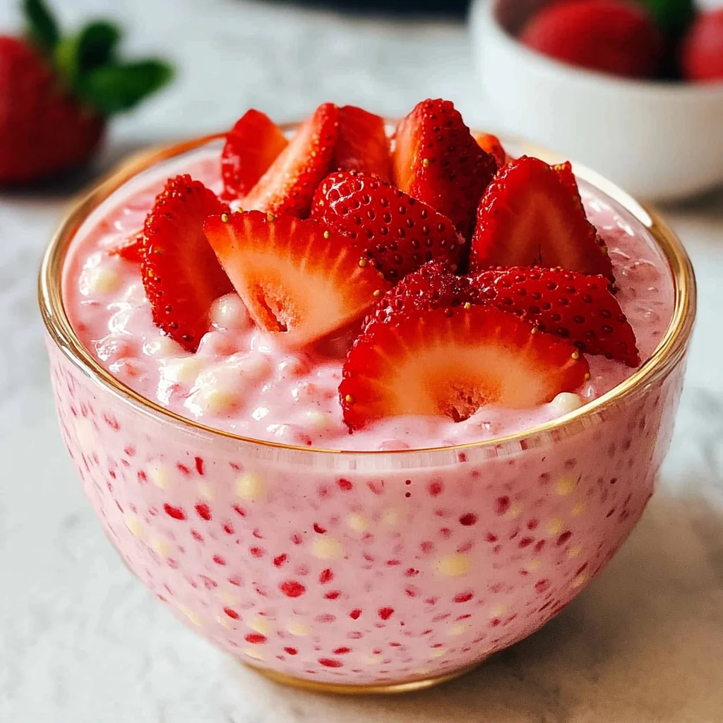 Easy 4-ingredient Strawberry Sago