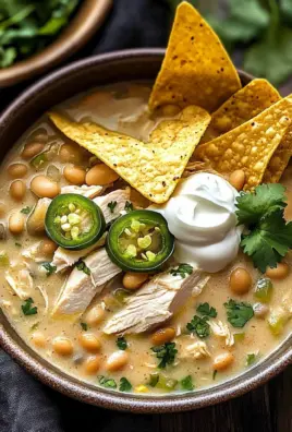 Flavorful Crockpot White Chicken Chili Soup