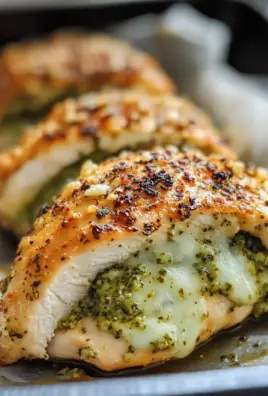 Healthy Pesto Stuffed Chicken Breast