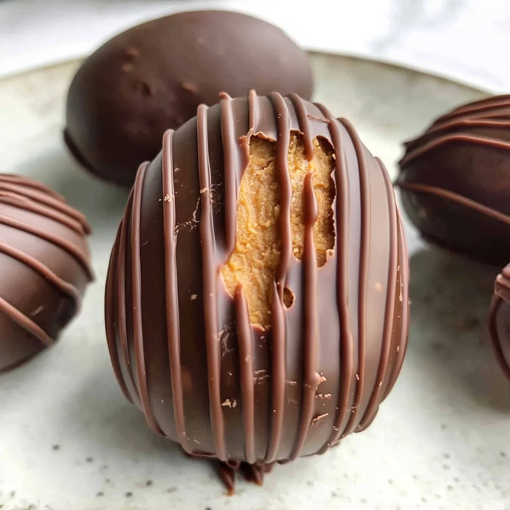 Homemade Healthy Peanut Butter Eggs