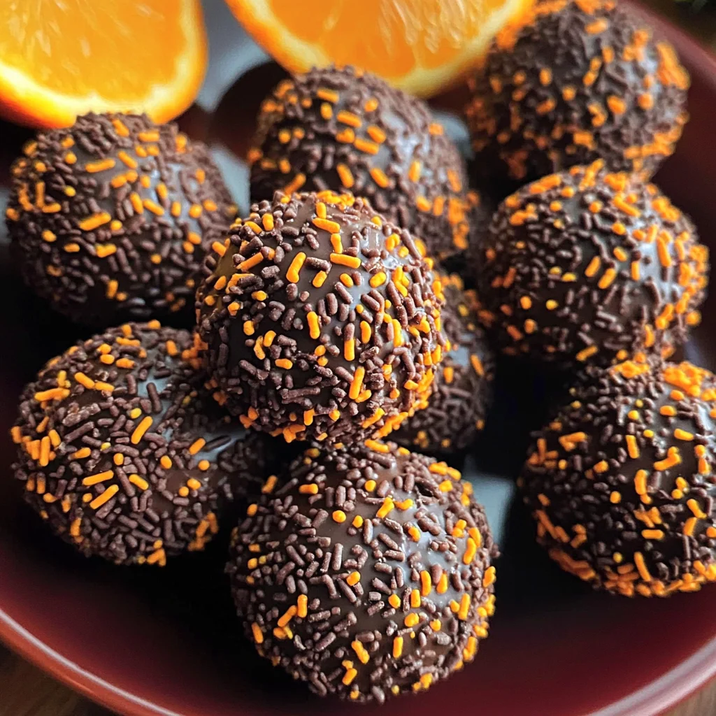 Juicy Orange Chocolate Christmas Truffles