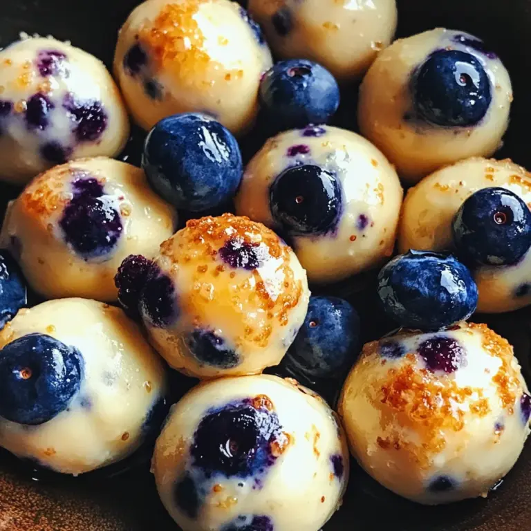 Lemon Blueberry Cottage Cheese Protein Bites