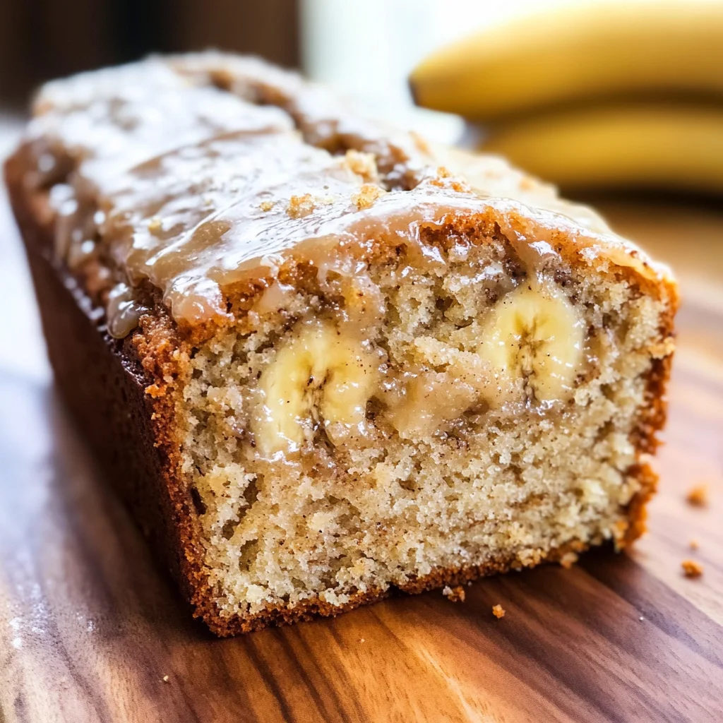 Maple Glazed Banana Bread
