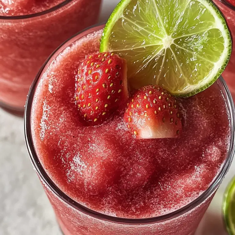 Nonalcoholic Strawberry Margaritas