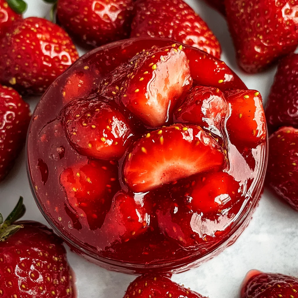 Quick Strawberry Sauce with Fresh Strawberries