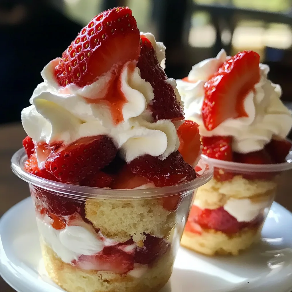 Quick Strawberry Shortcake Cups