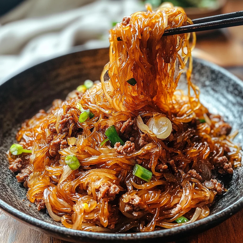 Stir Fried Vermicelli with beef (Ma Yi Shang Shu, 蚂蚁上树)