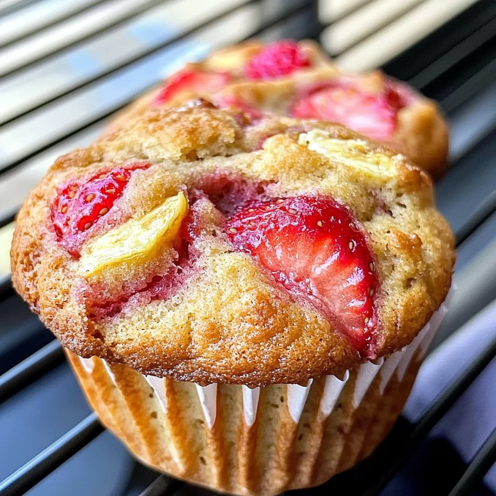 Strawberry Banana Muffins