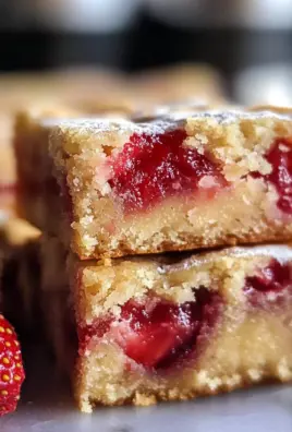 Strawberry Blondies {one bowl}