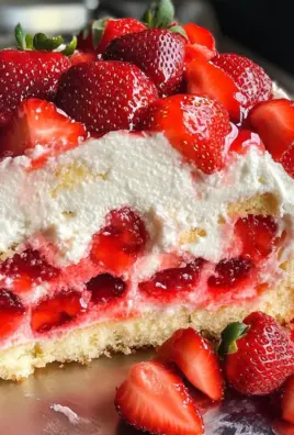 Strawberry Cheesecake Poke Cake
