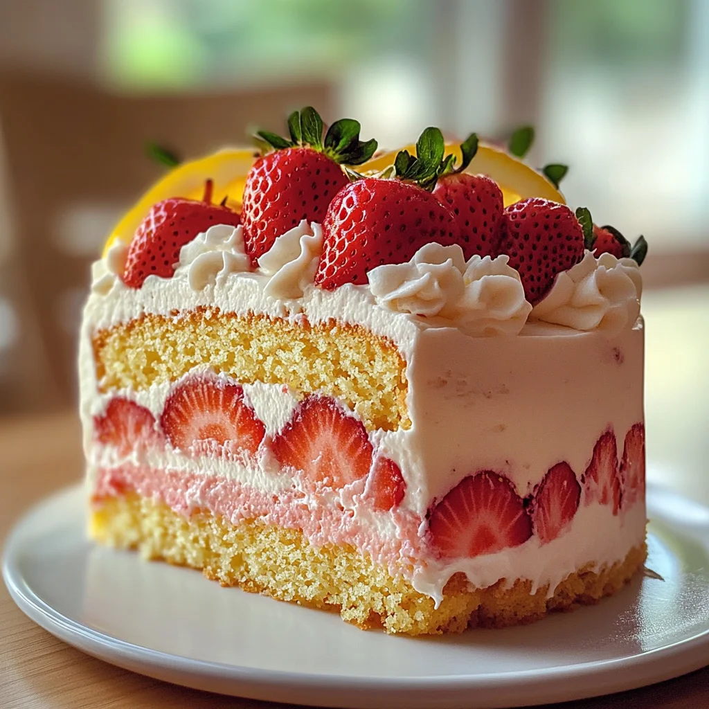 Strawberry Lemonade Cake