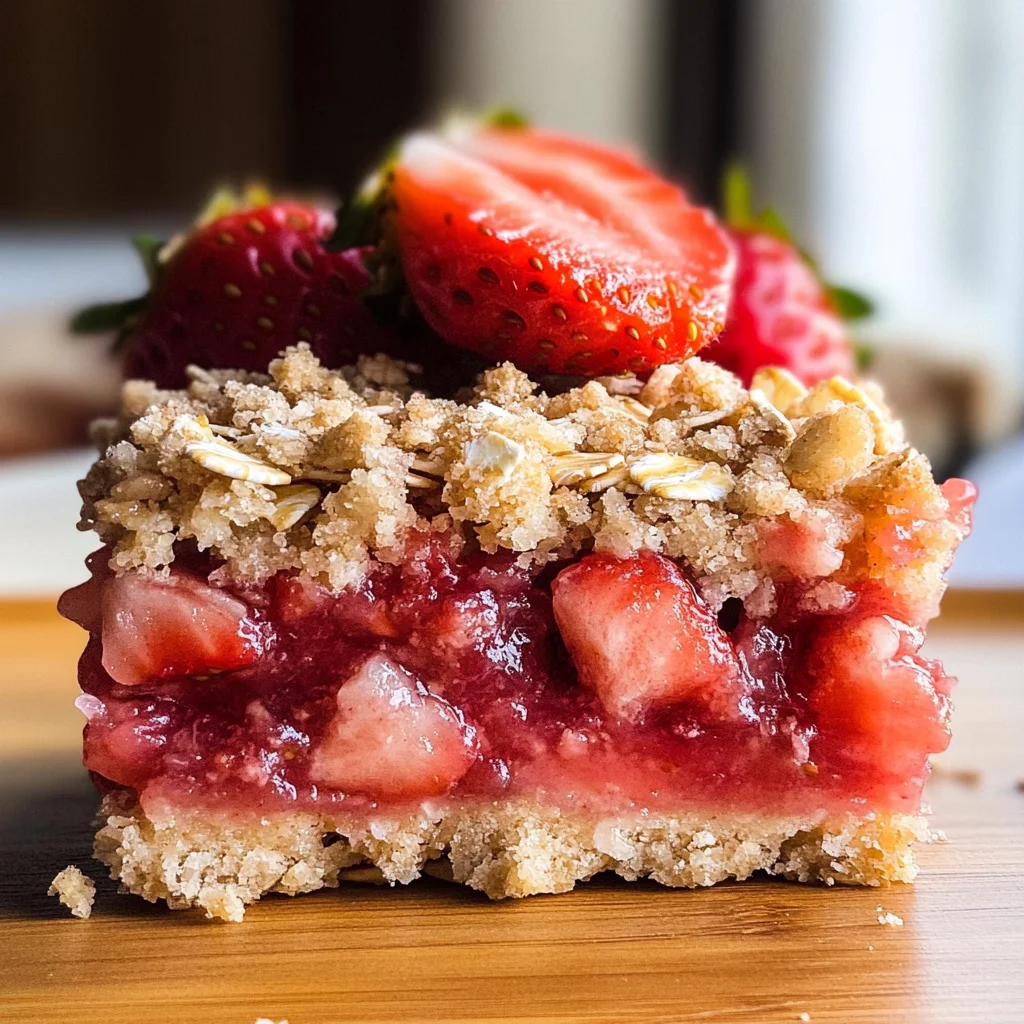 Strawberry Oat Bars