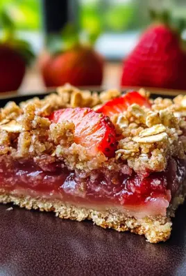Strawberry Oatmeal Crumble Bars