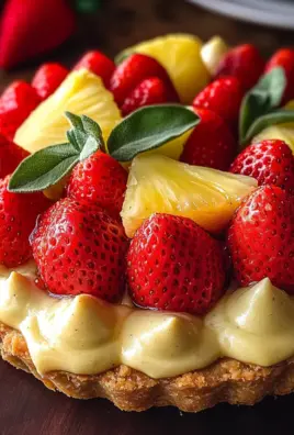 Strawberry and Pineapple Sage Tart