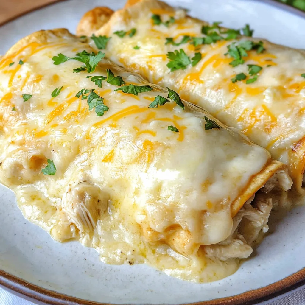 White Chicken Enchiladas